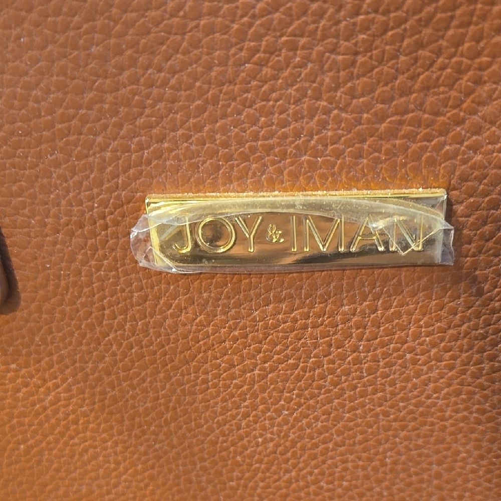 Joy & Iman Brown Leather Tote Bag - Picture 3 of 16